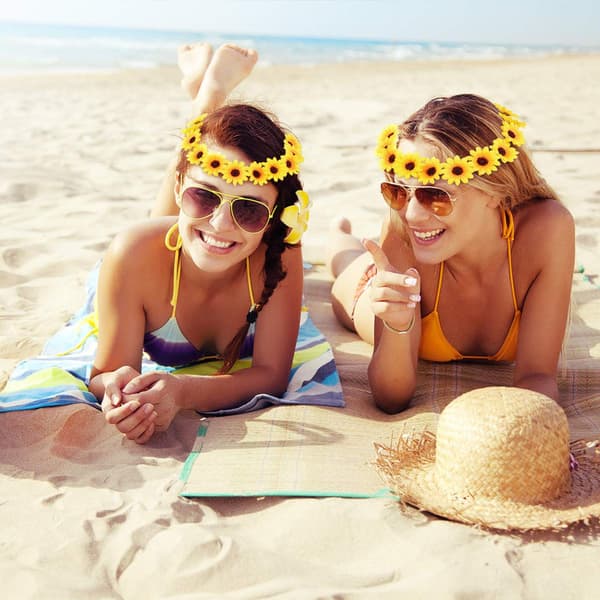 Brudkrans blomkrans hårblomma midsommar hippie