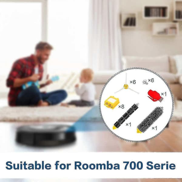 Tilbehørssæt til Irobot Roomba 700-serien 700 760 770 772 774 775
