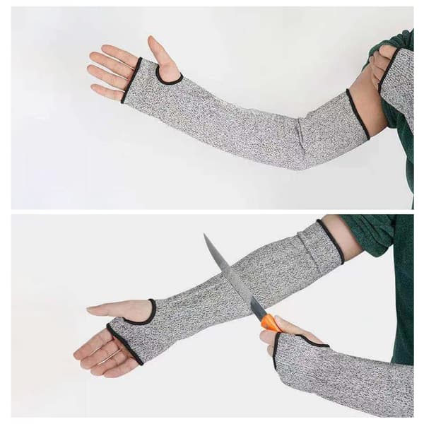 Cut-resistant Garden Sleeves with Thumb Hole Comfortable Breathable Sleeves for Construction Work 35cm 35cm