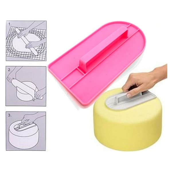 2 stk Fondant Glatteværktøj Kagedekoration Glatter Polerer Rosa KLB
