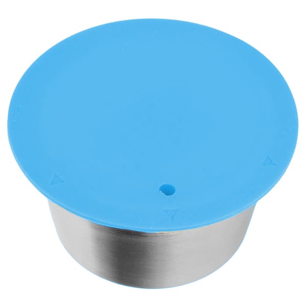 Kaffekapsel i rustfrit stål, genanvendelig, genopfyldelig filterkop til Dolce Gusto kaffemaskine, blå