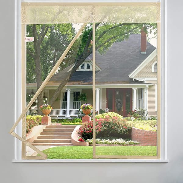 Window Mosquito Net Self-Adhesive Invisible Magnetic Screen Magnet Window Screen Door Curtains Home Magnetic Mesh Net (W