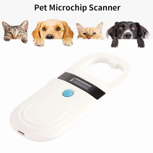 NestNiche Pet Microchip Reader, FDX-B EMID Chip ID Scanner with OLED Display USB Rechargeable for Chip Registration and Animal Management