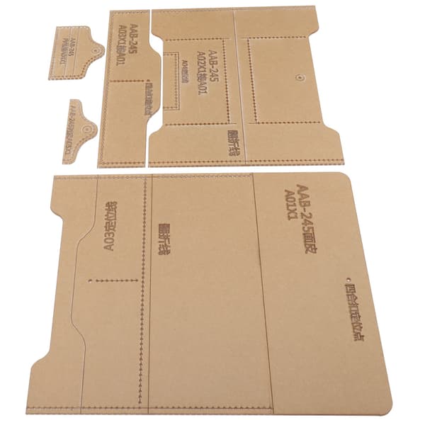 Acrylic Template Tool Long Wallet Pattern DIY Leather Transparent Handmade Accessories AAB-245