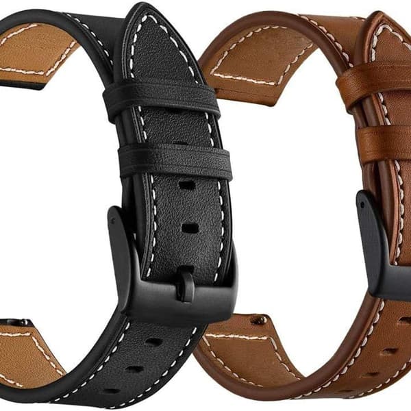 Læderrem kompatibel med Galaxy Watch 4 Classic