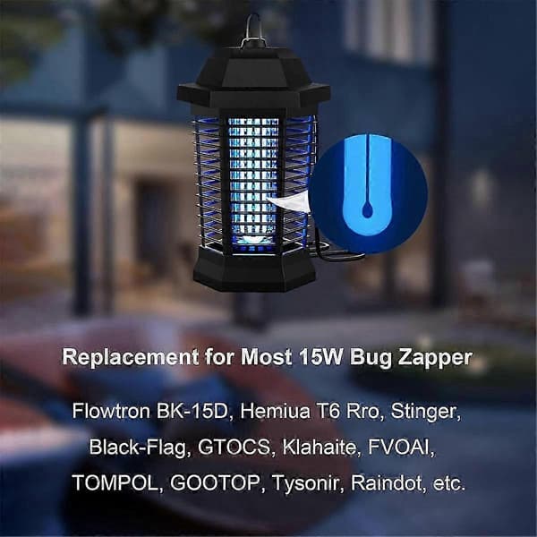 U-formet insektmiddellampe 15 watt 7,5 tommer