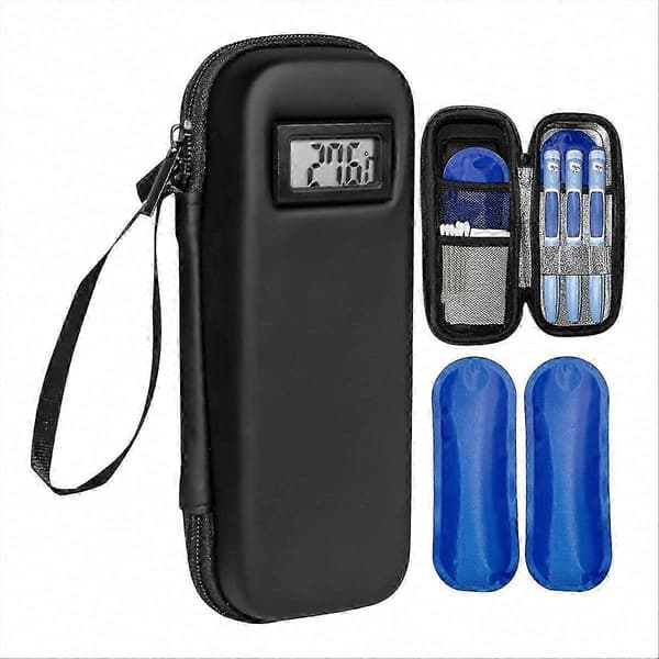 Insulinkjølebag med temperaturdisplay ℃