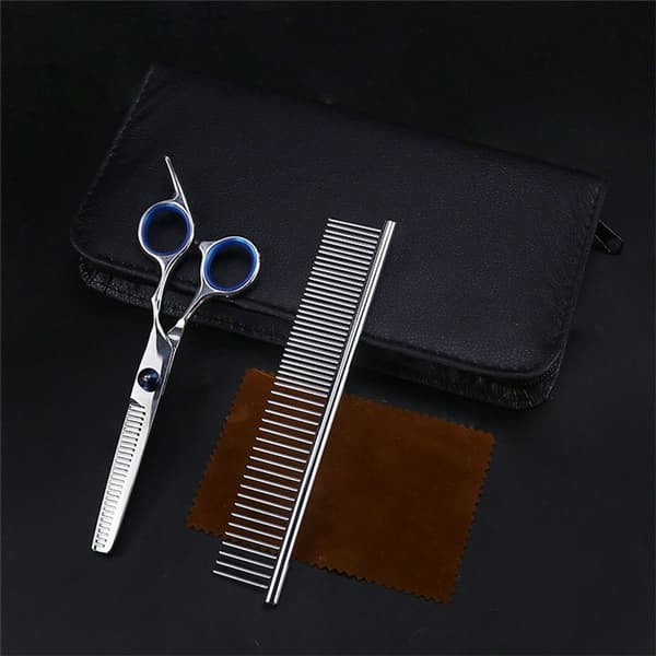 Dog Scissors, 5-in-1, Sharp, Curved Scissors for Dogs and Cats, KLB