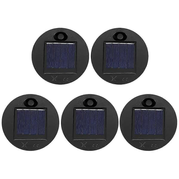 5-pack Solar Lantern Replacement Tops (Upper Size 7 cm, Lower Size 6 cm), 7 Warm White LED Waterproof