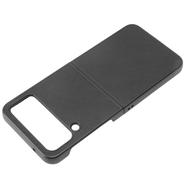 Foldable Screen Mobile Phone Case Scratch Resistant Dustproof Buffer Protective Leather Case Black