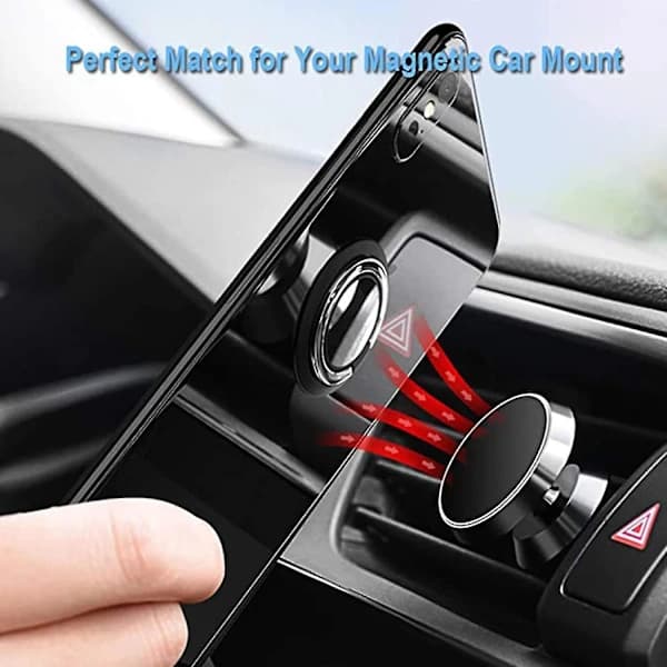 Smartphone Ringfingerholder, 360° Roterbar, For Nemmere Enhåndsgreb 2-pak