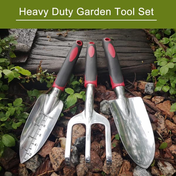 Garden Tools, Three-Piece Durable Cast Aluminum Gardeni