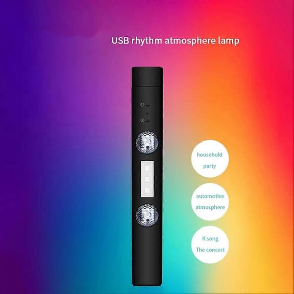 Trådløs RGB-takstjernebelysning for bilatmosfære med USB-fjernkontroll for LED-interiør