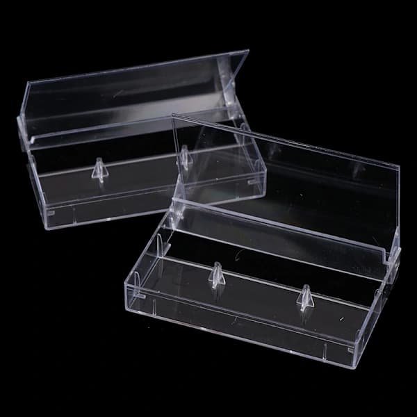 10 st Inspelningskassettfodral Förvaringslåda Transparent D 10 st