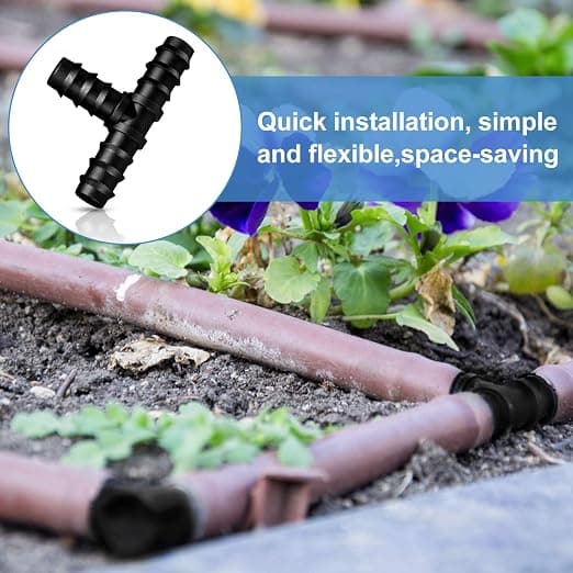 Slangekoblinger til 16 mm vandingssystem (T-stykke)