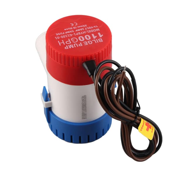 12V 3A Elektrisk Marin Vatten Länspump Nedsänkbar för Yachter Båt - 1100 GPH