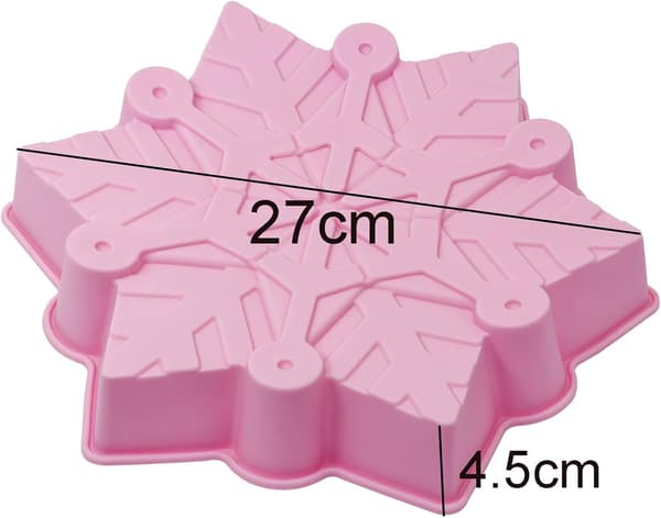Large Snowflake Baking Mold Silicone Snowflake Molds Christmas DXGHC