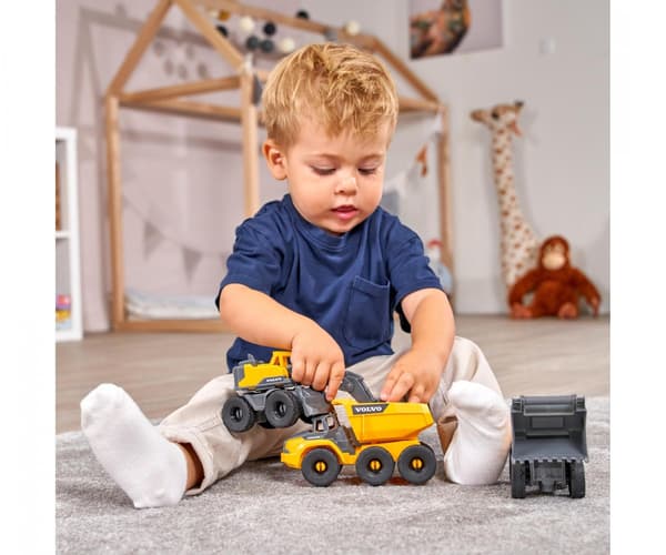 Volvo Arbejdskøretøjer 3-pak, 16 cm