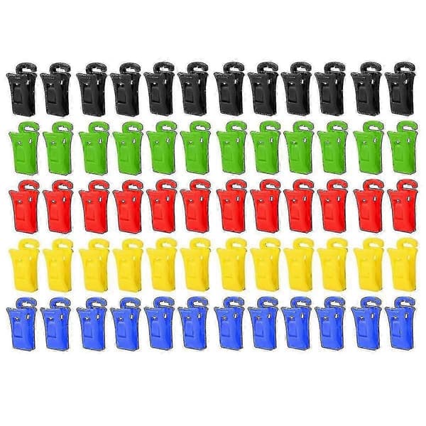 60 Sock Clips for Washing Machine and Dryer, Sock Clips with Hooks, Sock Holder Washing Machine, Dir-Yvan