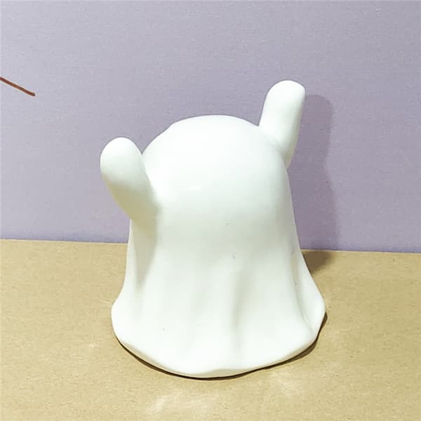 High Temperature Ceramic Hamster Nest, White Porcelain, Golden Bear