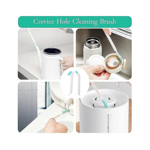 Small Crevice Cleaning Tool for Small Spaces, 2-in-1 Small Household Cleaning Brushes, Small Soft Scrubber