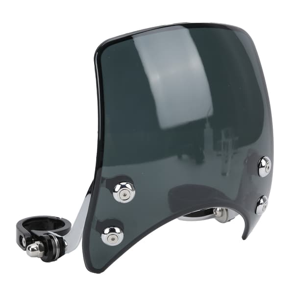 Motorcycle Windshield Headlight Fairing 180° Adjustable Universal for 1.5-1.6 inch Front Fork Black