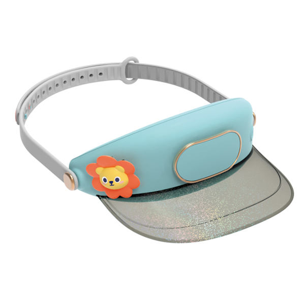 Bladeless solhatteventilator USB køleventilatorer til børn lyseblå Light Blue