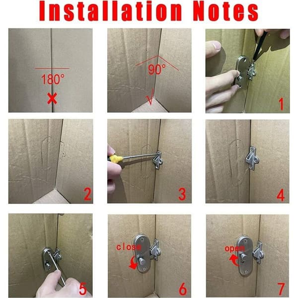 90 Degree Sliding Door Lock with Sliding Door Lock Hardware and Barn Door