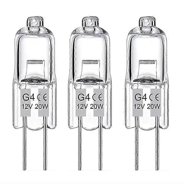Warm White 12V 20W G4 Halogen Bulbs, 20-pack for Home Lighting Solutions