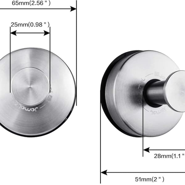 Sugkoppar, 2-pack sugkoppshanddukar KLB