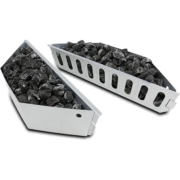 Kulholder til Weber 7403 18 tommer og 26 tommer kuglegrill, varmebeholder i rustfrit stål, 2-pak