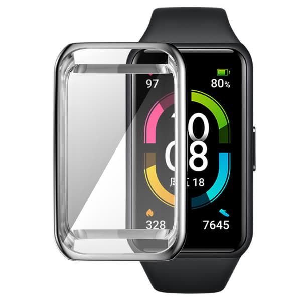 Watch Screen Protector Universal Flexible TPU Watch Screen Full Coverage Case for Honor Band 6 for Huawei Band 6 7 6Pro Transparent