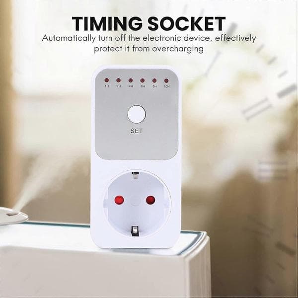 Practical and beautiful countdown timer switch Intelligent control socket automatically closes the EU plug