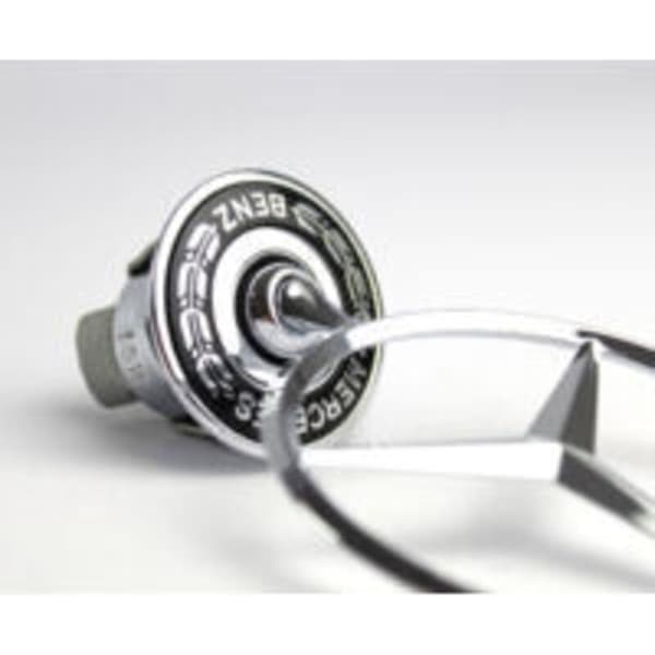 Chrome Alloy Star Hood Emblem, Replacement Accessory Compatible with Mercedes E-Class W124 W210 W202 W203