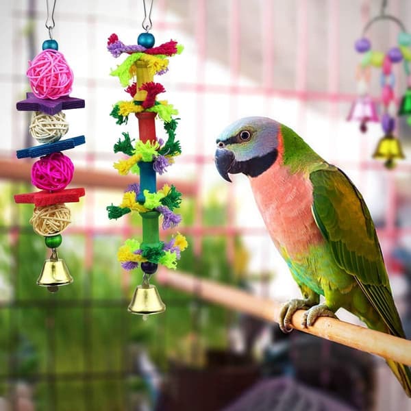Parrot Toy, Swing, Chew, Hanging Bell, Cage Hammock, KLB