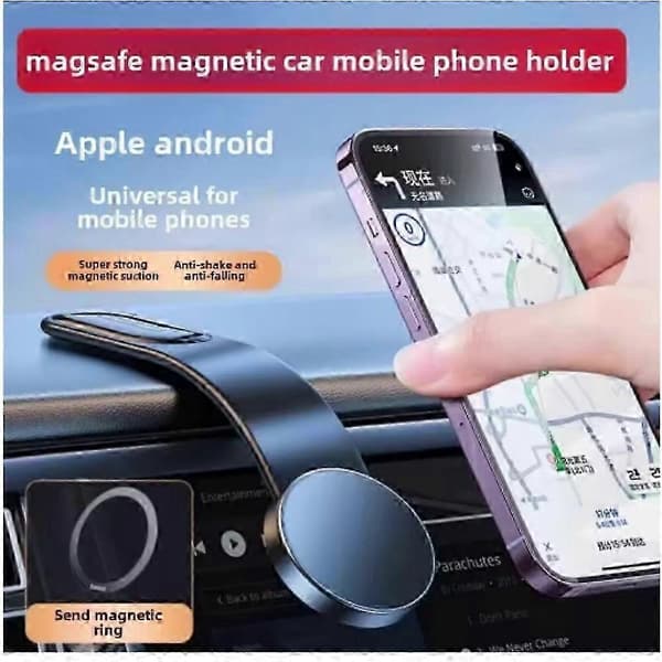 Magneettinen autopuhelinpidike imukupilla