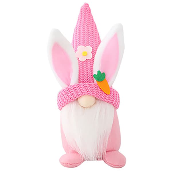 Easter Gnome Plush Handmade Bunny Rabbit Decoration Doll Swedish Tomte Elf Ornament, A