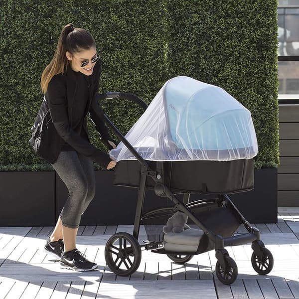 Mosquito Net for Stroller (2 pcs white) - Durable Mosquito Net for Strollers - Perfect Insect Net for Strollers, Cribs, Cradles - Playground Equipment