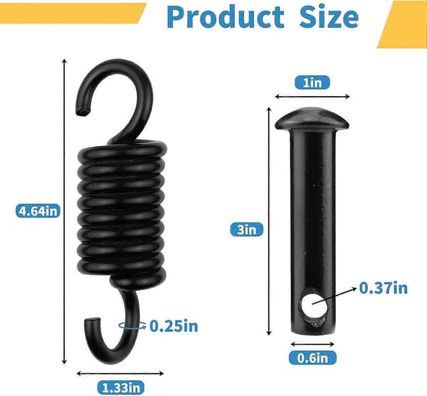 Hammock Chair Ultimate Hanging Kit by - 500lbs Capacity Egg Hammock Chair Spring