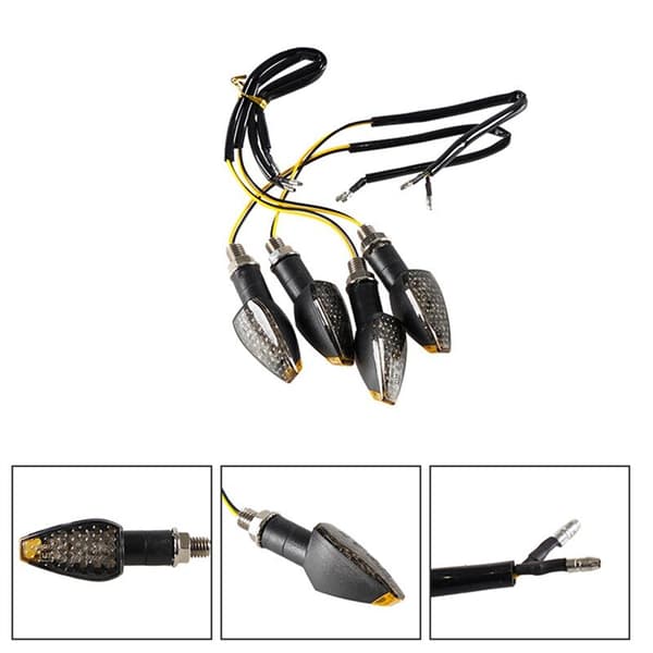 4 stk Blinklys Blinklys Blinklys 14 LED 12V LED Indikator Blinklys Lampe