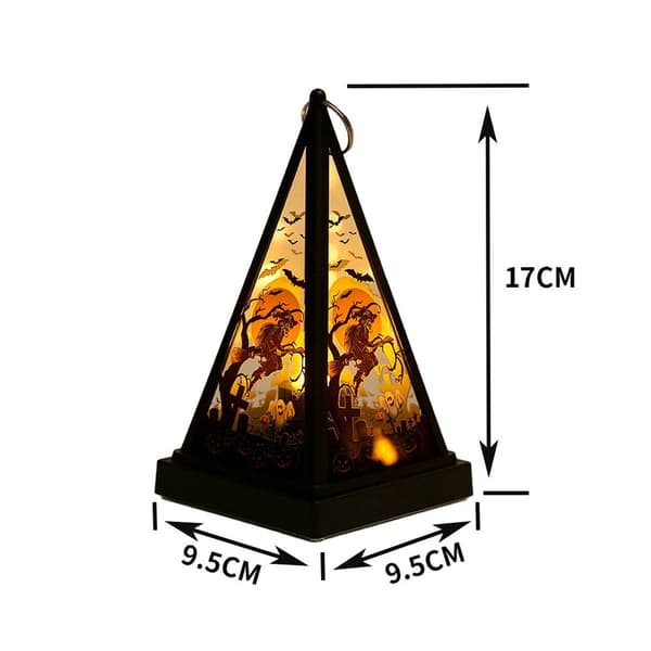 Pumpkin Shaped Candle Holder for Halloween Decorations Style 2