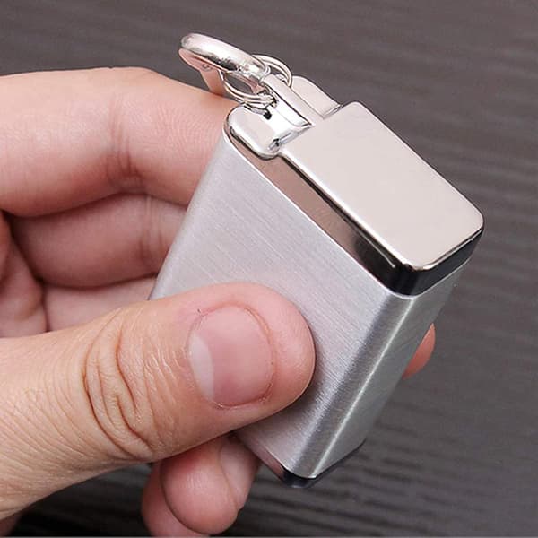 Bærbar askebeger Mini askebeger med nøkkelring Røykfritt reiseaskebeger