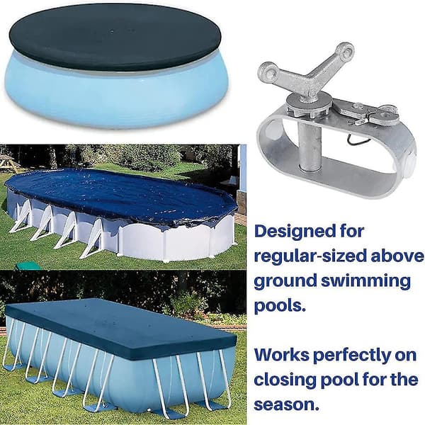 45m Pool Cover Cable & Winch Set, Pool Cover Cable & Ratchet for Pool Covers, 45m