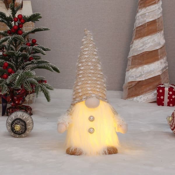 Christmas Decoration White Beard Faceless Doll Tin 21051A (Illuminated) KLB