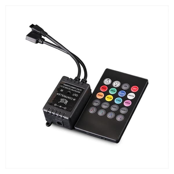 20 Keys Strip IR LED RGB Music Controller Control for 5M SMD 3528/5050 LED Strips DC 12V LED Light Bar