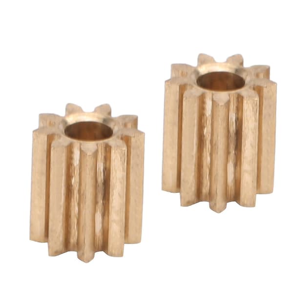 2 stk. motorgear messing udskiftning til Duplo Intelli Lok Modul 0.4 9 tænder -gt