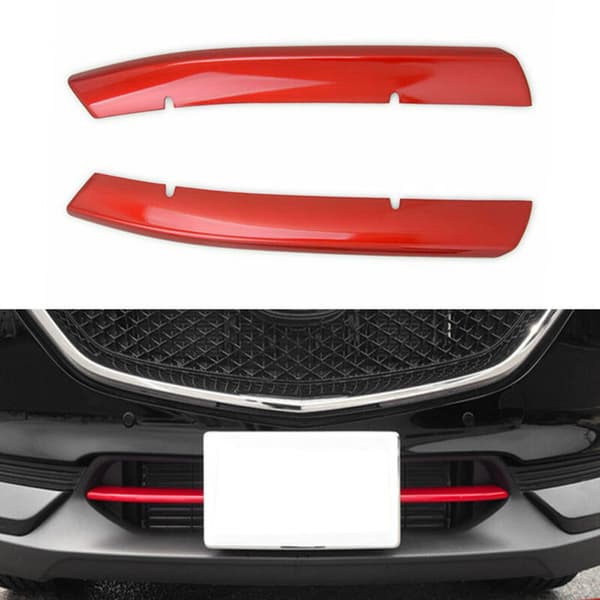Til -5 Cx5 2017-2020 kofanger nederste grill trim panel dæksel udvendig modifikation bil styling