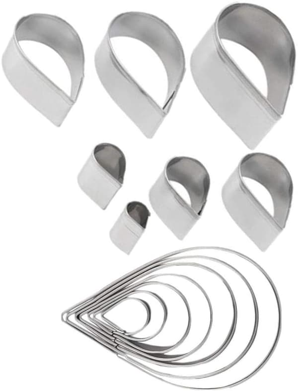 7 stk. Kakeform Dryppkutter Kjeks Fondant Form Kake Co