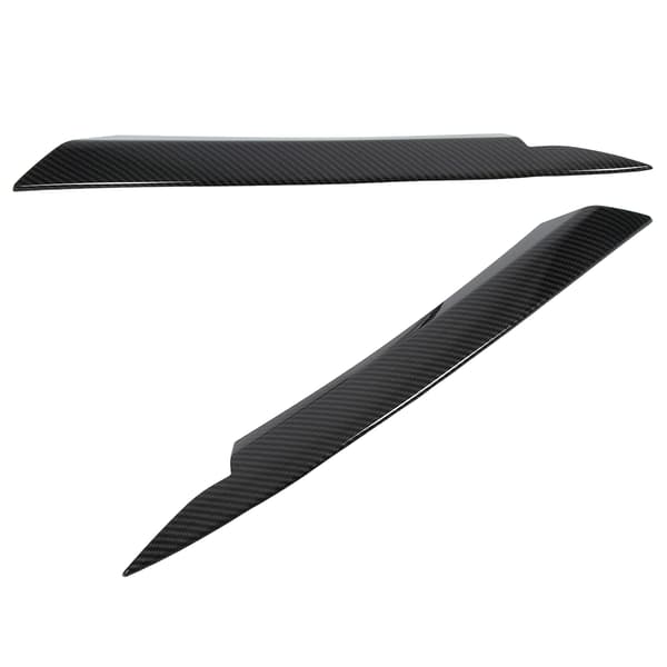 1 Pair Left Right ABS Car Headlight Eyebrow Headlamp Eyelid Decal Protector Replacement for B7 2010-2014 Carbon Fiber Style