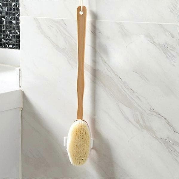 Naturlig træ badebruser kropsrygbørste skrub TOP massage